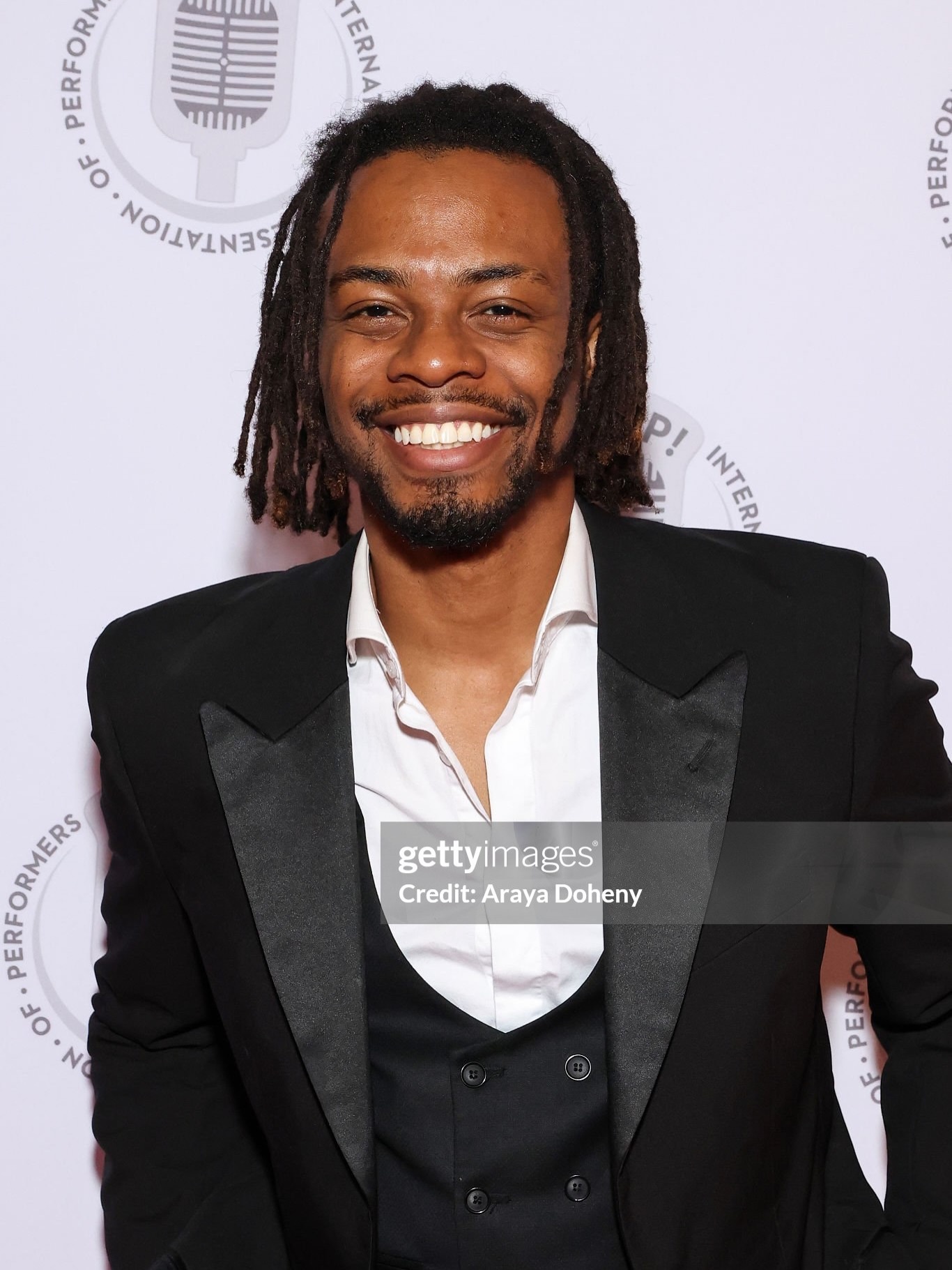 Nick David at film premiere