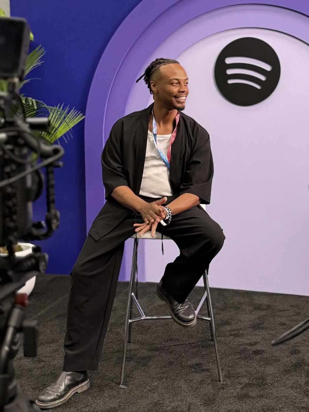 Nick David, Creative Director and Founder of NDA Studios, on set